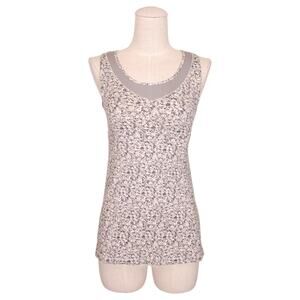 Lululemon Tone It Tank Petite Fleur Silver Spoon / Ambient Grey Sz 4